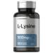 L-Lysine 1000mg | 100 Coated Caplets | Free Form Dietary Supplement | Vegetarian, Non-GMO, and Gluten Free Formula | by Horbaach