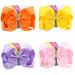 4Pcs 8 Inch Large Hair Bows for Girls Hair Bows Barrettes Accessories for Toddler Teens Kids 4 Pcs-8 Inch