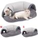 Jodimitty Cat Tunnel Bed Grey Plush Cat Tunnels for Indoor Cats Cat Play Mat with Hanging Ball Toy Pet Tunnel Gift for Cat Bunny (76x53x17cm) M (76x53x17cm) Grey - Buy Online on GoSupps.com