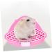 VILLFUL Box Rabbit Toilet Bunny Accessories Small Animal Critter Bath Pet Tub Plastic Cat Litter Tray 33X29.5X14CM Pink - Buy Online on GoSupps.com