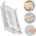 Gadpiparty Egg Storage Box Food Containers Fridge Refrigerator Hanging Egg Drawer Multifunction Egg re-usable White 30.5X20X8.5cm - Buy Online on GoSupps.com