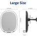 TOUCHFEEL Fogless Shower Mirror for Shaving and Makeup | Lighted, Fog Free Bathroom Mirror with Razor Holders | 3 Color Light Brightness Adjustment | Black - Buy Online on GoSupps.com