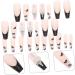 minkissy 1 Set French Coffin Nail Decorative False Nail French Nails Tips Diva Press False Nails Tips Fake French Nails Cute Fake Nails Fake Nail Ornaments Suite Tape Plastic - Buy Online on GoSupps.com