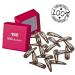 HAARallerliebst Ribbed Hair Clips (20pcs | Brown | 5cm) with Pink Storage Box - Strong Hold & Stylish Organization - Buy Online on GoSupps.com