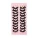 UAMOU Lashes Volume Fluffy Dense Russian Curling Fake Eyelashes Mink Eyes Extension Russian Strip Lashes handmade Cheerfully (Color : 10pairs 7D-15 Size : 30 Boxes)