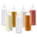 MATANA 8 Large Sauce Bottles Condiment Bottles Plastic Bottles with Cap 500ml - Solid & BPA Free