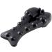 Jiazhouhb 1 piece of acupressure massager back extensor trigger point massage device neck and back extensor black orange color (color: black)