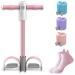 Foot Pedal Resistance Band Multifunctional Pedal Puller Resistance Rope 4/6-Tube Fitness Pedal Puller Rope for Abdomen Arm Leg Pink Basic model