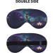 Galaxy Dragonfly Print Unisex Sleep Mask - Double-Sided Eye Mask for Sound Sleep & Skin Care - Buy Online on GoSupps.com