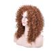 BGHJUE African Curly Hair Brown Shoulder Curls Wig - Heat Resistant Middle Part for Women - Buy Online on GoSupps.com