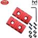 Red Aluminum 3-Slot Mlok Picatinny Rail Set (2 Pieces) - Buy Online on GoSupps.com
