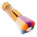 Verdant Touch Blush Brush Portable Colorful Makeup Brush Fluffy Blusher and Nail Art Dust Cleaning BrushGold