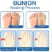 Projoint AntiBunions Health Socks - Bunion Relief, Orthopedic Compression Toe Socks (5 Pairs, Black) - Buy Online on GoSupps.com