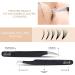SIVOTE Eyelash Extension Tweezers 5-Pack Black - Ideal for Classic & Volume Lashes - Buy Online on GoSupps.com