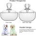 Petcute Waterproof Dog Raincoat with Hood - Breathable Transparent PVC Jacket for Large & Medium Dogs | 3XL Black - Buy Online on GoSupps.com