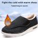 Winter Fleece Orthopedic Diabetic Walking Shoes for Women - Adjustable Wide Width Sneakers for Arthritis & Swollen Feet - Size 12 Black - Buy Online on GoSupps.com