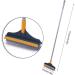 Floor Scrub Brush with Long Handle - 2 in 1 Cleaning Scrub Brush - Adjustable V-Shaped Floor Brush Scrubber 120 Degree Triangular Rotating Brush Head - Buy Online on GoSupps.com