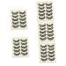 minkissy 50 Pairs Diamond False Eyelashes False Lashes Pestanas Postizas Naturales Glitter False Eyelashes Lash Clusters Gems Eyelash Cosplay Lashes Chemical Fiber Hard Stem Dense Cosmetic