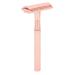 EVTSCAN Men Manual Razor - Zinc Alloy Non-Slip Double Edge Razor with Blade in Rose Gold | Premium Shaving Experience - Buy Online on GoSupps.com