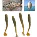 50-Piece Soft Fishing Bait Set - T-Tail Grub Worms for Saltwater & Freshwater - 9 Colors Available - Buy Online on GoSupps.com