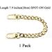 HAHIYO Purse Chain Strap Length 7.9 inches SPOT-ON Gold for Shoulder Cross Body Sling Purse Handbag Clutch Replacement Strap Comfortable Flat 0.4 Wide Enough 2.4mm Extra Thick Metal Strap 1 Pack Gold 7.9 inches - Buy Online on GoSupps.com
