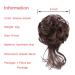 Bronze Brown Messy Bun Hair Piece Extension for Women | Curly Hair Scrunchie - Buy Online on GoSupps.com