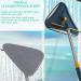 Telescopic Flat Mops - Double Sided Window Cleaner & Glass Wiper - Dark Blue - Buy Online on GoSupps.com