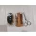 Premium 3PC Beard Comb & Brush Set with Wild Boar Bristles | Beard Shears & Wooden Comb - Perfect Beard Grooming Kit for Men - Buy Online on GoSupps.com