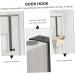 HOMSFOU Towel Holder 2pcs Hook Clothes Hanger Multi-Functional for Door Towel Home Back Hat Rack Over Coat Punch- 21x4.5cm Black - Buy Online on GoSupps.com