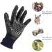 Bestbuy Pet Grooming Gloves - Improved Five Finger Design Rubber Glove Gentle De-Shedding Brushes for Cats Dogs & Horses (Blue) - Buy Online on GoSupps.com