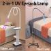 UV Lamp for Eyelash Extensions UV Lash Light for Gel Nails with Foot Pedal UV Light with Touch Dimmable & adjustable Wattage & Flexible Gooseneck Lash Lamp UV Lash Glue Curing Light Black - Buy Online on GoSupps.com