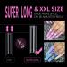 500PCS XXL Clear Half Cover Acrylic Nail Tips - Tapered Square Straight Flat Design for Salon or DIY Nail Art - Buy Online on GoSupps.com