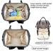 Leopard Print Nappy Bags Handbags Multi-Function Diaper Bag for Baby Care Travel Backpack Large Capacity Coffee Diaper Bag Coffee - Buy Online on GoSupps.com