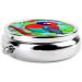 Colorful Birds Round Pill Box - 3 Compartment Travel Organizer | Portable Pill Holder for Easy Travel - Buy Online on GoSupps.com