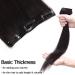 Elailite Real Hair Clip-In Extensions - 20cm 45g 8-Part Set 18 Clips - Smooth Full Head Natural Black #1B - Buy Online on GoSupps.com