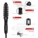 Mini Collapsible Hair Curler - Tangle-Free Dual Voltage Travel-Friendly Hot Brush Styling Wand (Black) - Buy Online on GoSupps.com