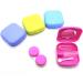 Set of 4 Mini Travel Contact Lens Case Kit Mirror Blue Purple Green Rose Red - Buy Online on GoSupps.com