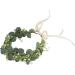Floral Headpiece Floral Crown Eucalyptus Wreath Artificial Green Garland Headbands Eucalyptus Wreath for Seaside Vacation Photo Props - Buy Online on GoSupps.com
