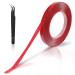 32FT Double Sided Tape Nail Tape for Press on Adhesive Strong Sticky Nail Tapes Waterproof Removable Traceless Clear Mounting Tape for Nail Display Nail Art Nail Salon Supplies with Tweezer 1 Rolls