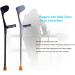 Forearm Crutches Adjustable Adjustable Crutches Forearm Crutches - Lightweight Bracelet Crutch - Comfortable Wrist Handle for Men/Women Lightweight Arm Crutch Journey - Buy Online on GoSupps.com