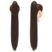 Fine Horseplay Straight Braid Ponytail Extensions 70 cm - Synthetic Drawstring Light Brown Hair Extensions for Women - Buy Online on GoSupps.com