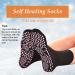 Buy Heated Socks - Self-Heating Winter Socks for Men & Women | 2 Pairs Tourmaline Foot Warmers for Outdoor Activities (Black/Red) - Buy Online on GoSupps.com