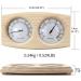 Buy ZAMETTER 2-in-1 Wooden Sauna Thermometer & Hygrometer - Accurate Sauna Measuring Instruments for Optimal Experience | International Shipping Available - Buy Online on GoSupps.com