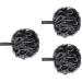 3Pcs Eco-Friendly Large Bath Loofah Sponge | Body Scrubber & Exfoliator for Clean Skin | Black - Buy Online on GoSupps.com