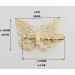 Buy 12 Cute Metal Butterfly Hair Clips - Gold Hollow Accessories for Women & Girls - Perfect for Weddings - Buy Online on GoSupps.com