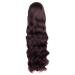 MapofBeauty 31/80cm Dark Brown Long Curly Anime Wig | Glamorous Female Hair | International Shipping - Buy Online on GoSupps.com