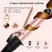 8-in-1 Beach Wave Curling Iron Wand Set for Long and Short Hair - 30s Heat-up, 5 Ceramic Barrels, 2 Heat Settings - Rosa Gold - Buy Online on GoSupps.com