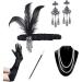 LAIYOHO 1920s Flapper Headband PeacockFeather Sequins Headband Vintage Rhinestone Tassel Hair Accessories for Women Girls - Buy Online on GoSupps.com