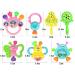 Tixiyu 7-Piece Baby Rattling Toys Set | Educational Silicone Chew Toys for Infants 0-12 Months | Music & Development Gift Set - Buy Online on GoSupps.com