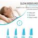 Soft Foam Earplugs 60 Pairs - 38dB SNR Comfort for Sleeping, Snoring, Shooting, Mowing - Lysian Light Blue/White - Buy Online on GoSupps.com